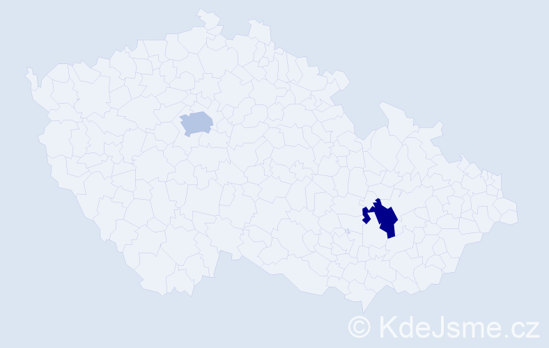 Jméno: 'Veronika Stella', počet výskytů 2 v celé ČR