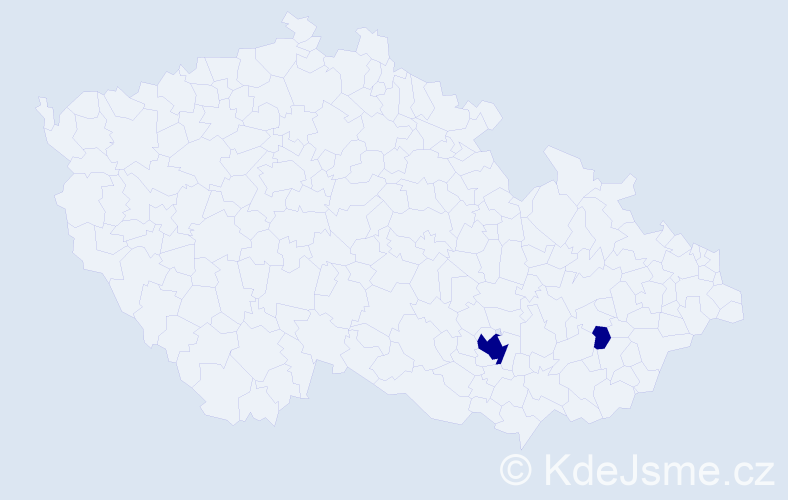 Jméno: 'Nando', počet výskytů 2 v celé ČR