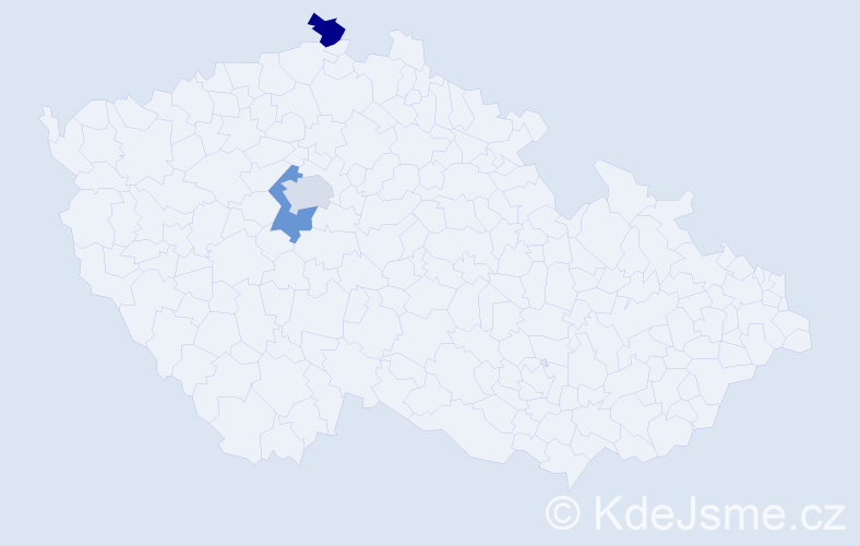 Jméno: 'Peter Robert', počet výskytů 3 v celé ČR