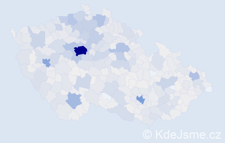 Jméno: 'Jindra', počet výskytů 3424 v celé ČR