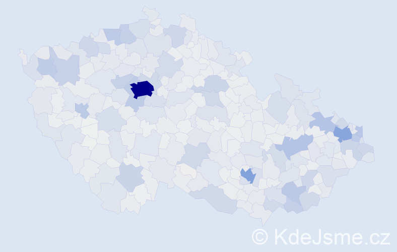 Jméno: 'Alžběta', počet výskytů 13101 v celé ČR