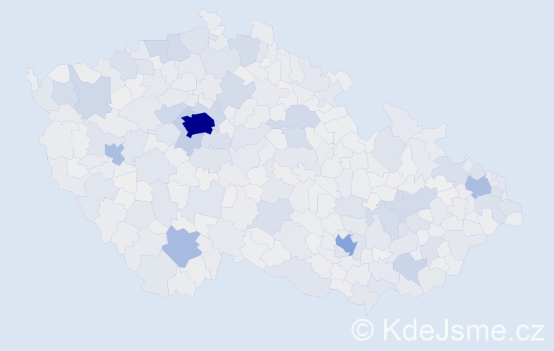 Jméno: 'Magdalena', počet výskytů 10509 v celé ČR