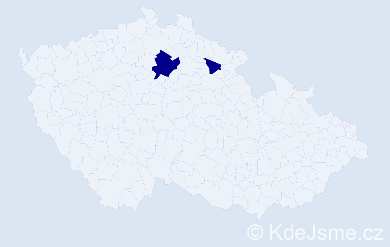Jméno: 'Jan Andrzej', počet výskytů 2 v celé ČR