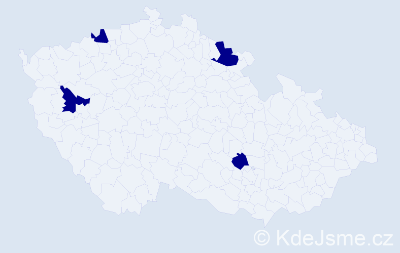 Jméno: 'Dominik Karel', počet výskytů 4 v celé ČR