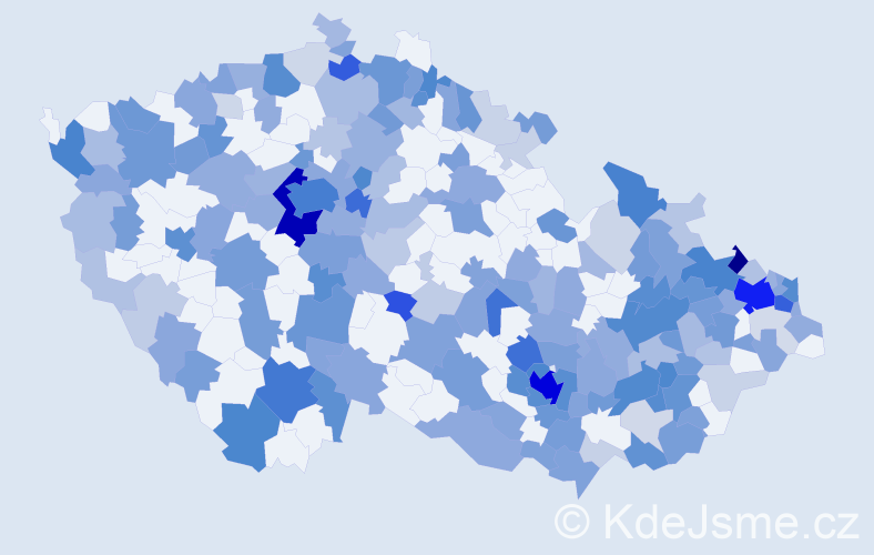 Jméno: 'Isabella', počet výskytů 460 v celé ČR