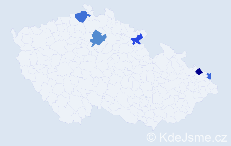 Jméno: 'Marek Piotr', počet výskytů 5 v celé ČR