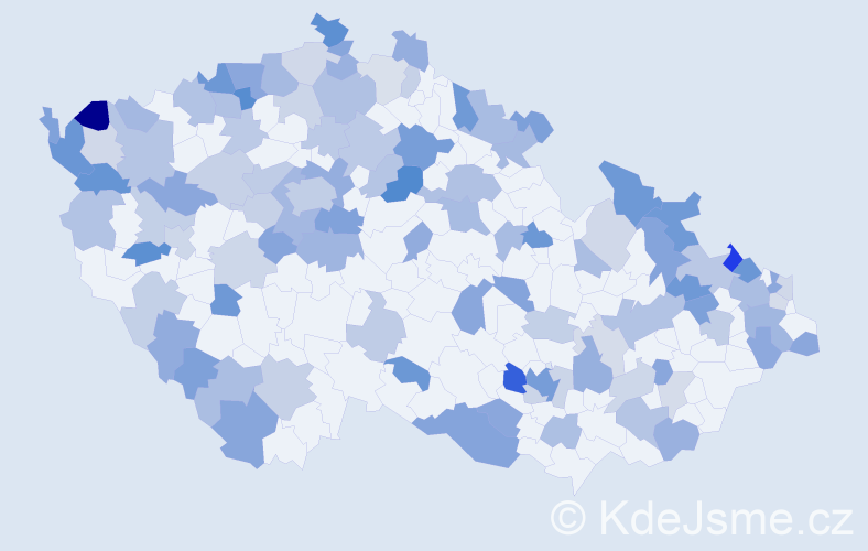 Jméno: 'Charlota', počet výskytů 197 v celé ČR