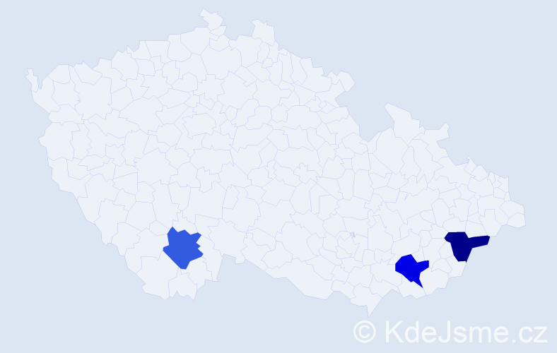 Jméno: 'Laura Elisabeth', počet výskytů 3 v celé ČR