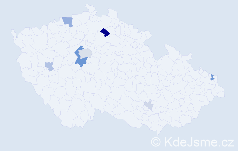 Jméno: 'Laetitia', počet výskytů 9 v celé ČR