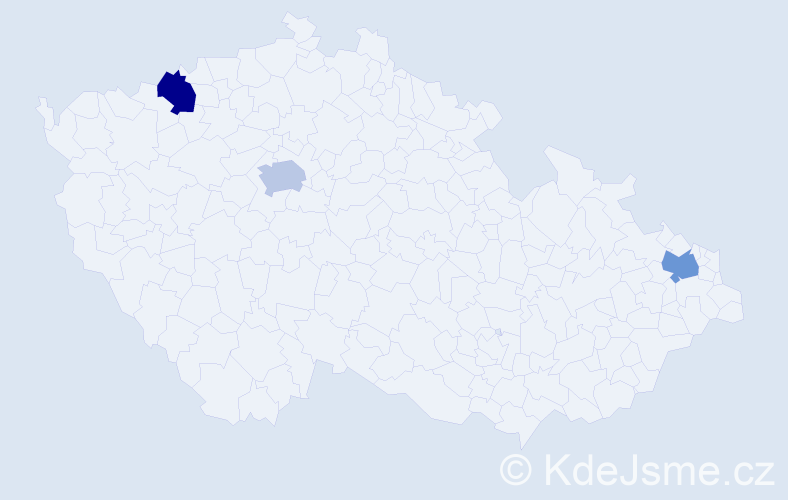 Jméno: 'Thuy Quynh', počet výskytů 3 v celé ČR