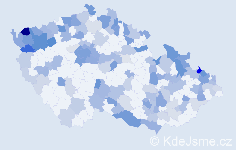 Jméno: 'Elisabeth', počet výskytů 329 v celé ČR