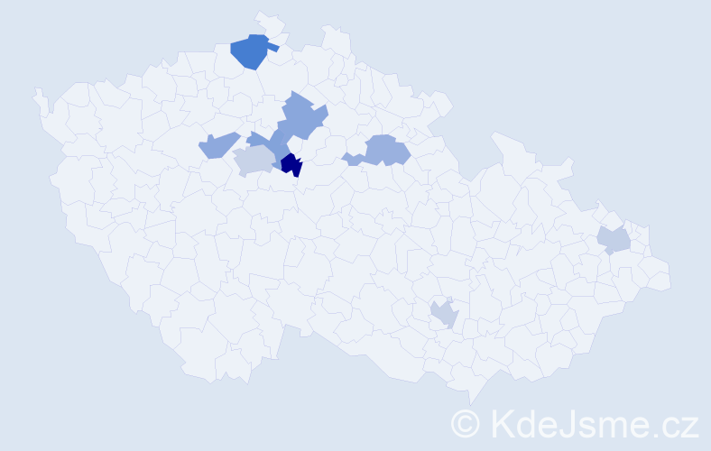 Jméno: 'Arsen', počet výskytů 12 v celé ČR