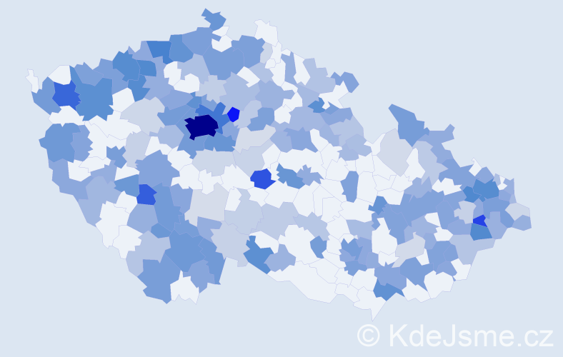 Jméno: 'Jelena', počet výskytů 545 v celé ČR
