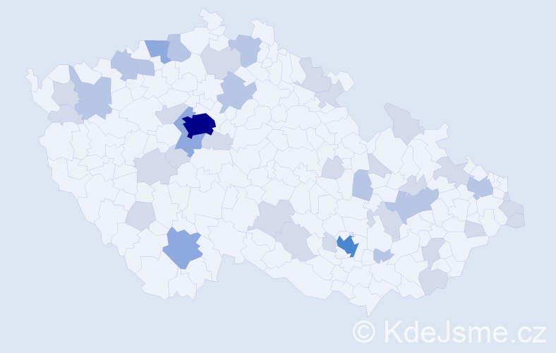 Jméno: 'Arthur', počet výskytů 79 v celé ČR