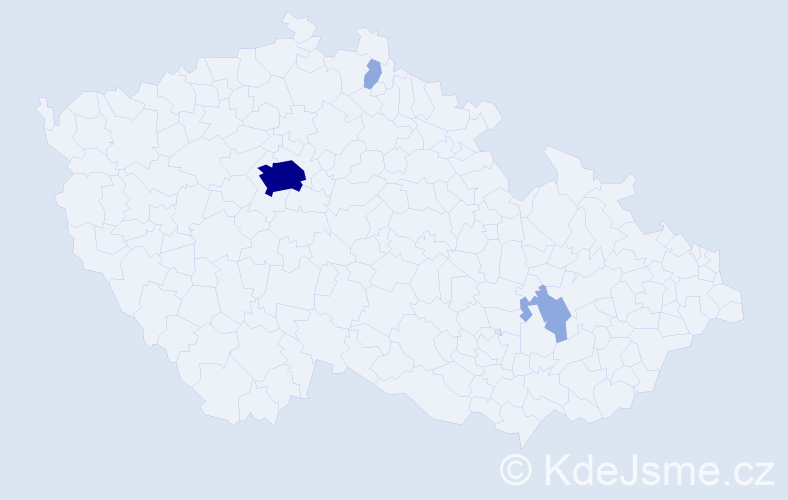 Jméno: 'Huseyin', počet výskytů 8 v celé ČR