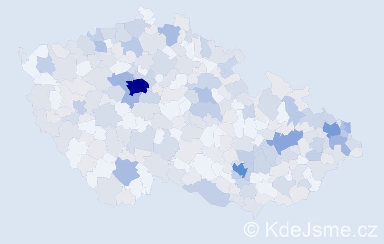 Jméno: 'Stela', počet výskytů 499 v celé ČR