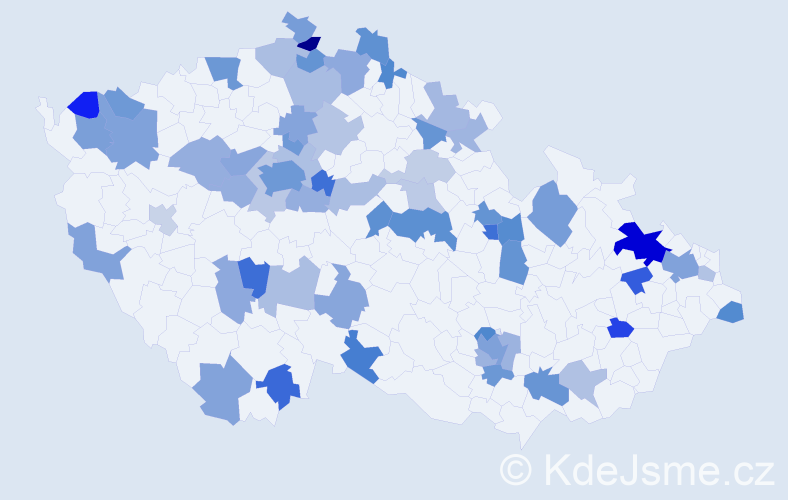 Jméno: 'Dorothea', počet výskytů 105 v celé ČR