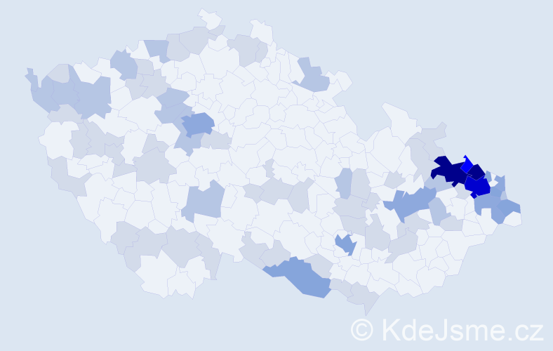 Jméno: 'Elfrída', počet výskytů 166 v celé ČR