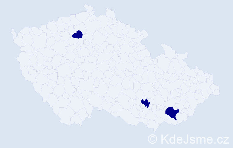Jméno: 'Jacob James', počet výskytů 3 v celé ČR
