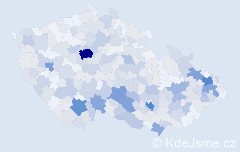 Jméno: 'Bohumíra', počet výskytů 618 v celé ČR