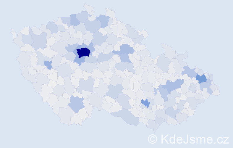 Jméno: 'Viktorie', počet výskytů 13687 v celé ČR