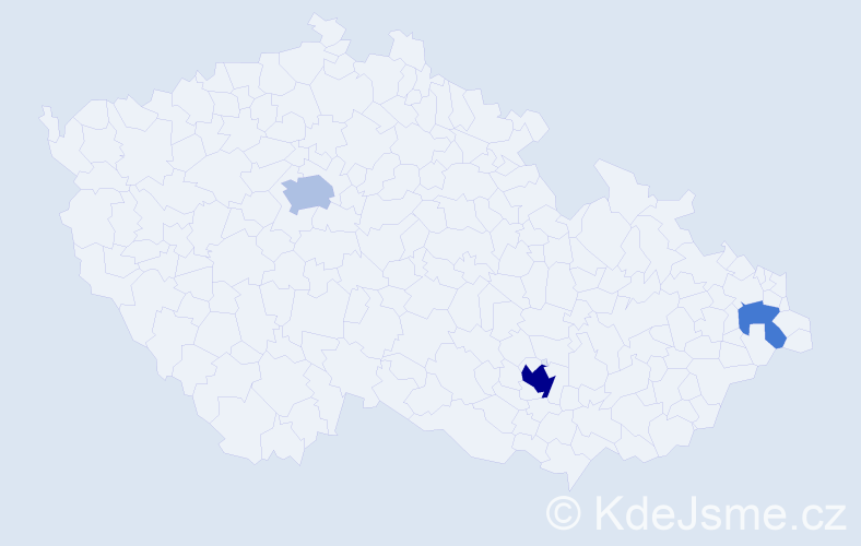 Jméno: 'Tali', počet výskytů 8 v celé ČR