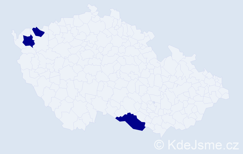 Jméno: 'Michaela Lucie', počet výskytů 3 v celé ČR