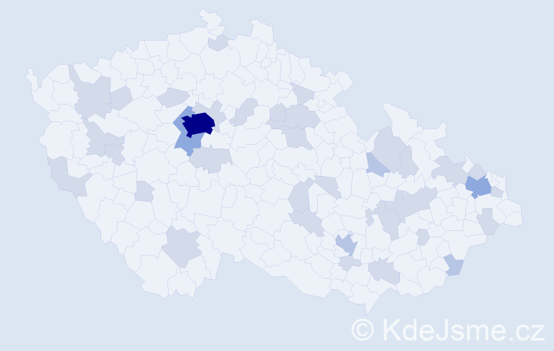 Jméno: 'Melichar', počet výskytů 59 v celé ČR
