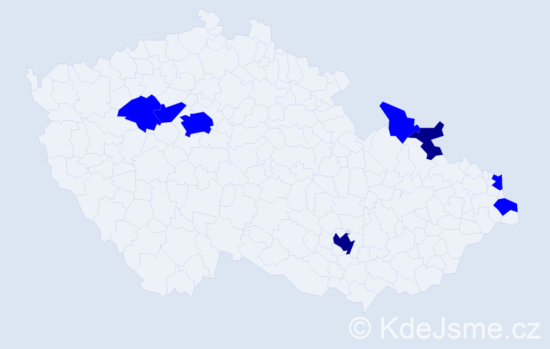 Jméno: 'Atanasios', počet výskytů 10 v celé ČR