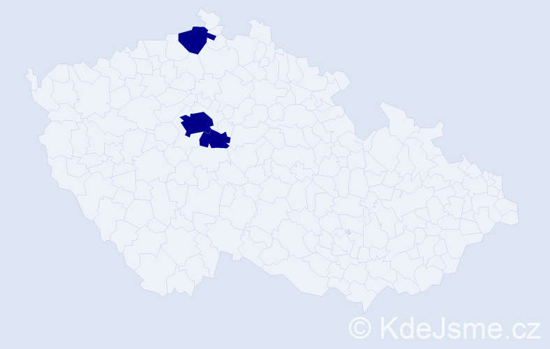 Jméno: 'Jana Ester', počet výskytů 3 v celé ČR