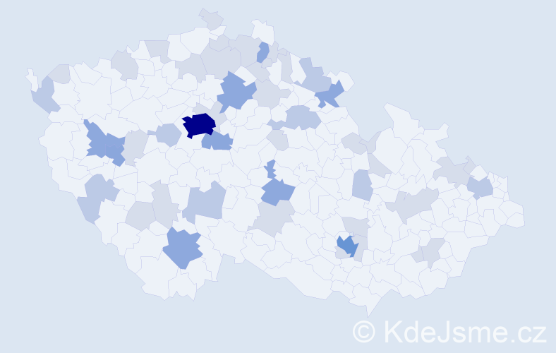 Jméno: 'Janek', počet výskytů 97 v celé ČR