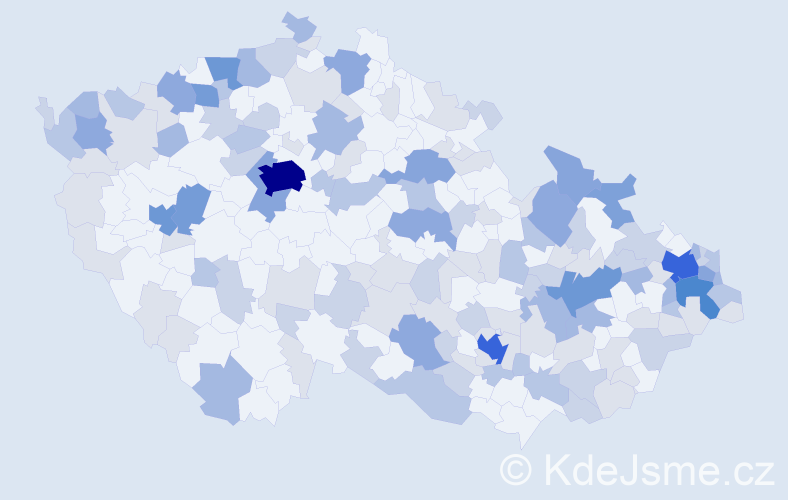 Jméno: 'Albín', počet výskytů 365 v celé ČR