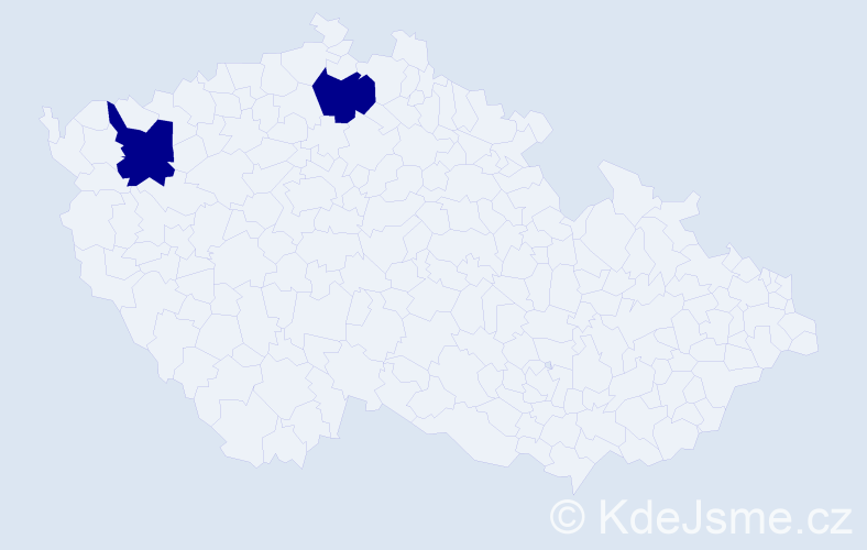Jméno: 'Adriana Mária', počet výskytů 2 v celé ČR