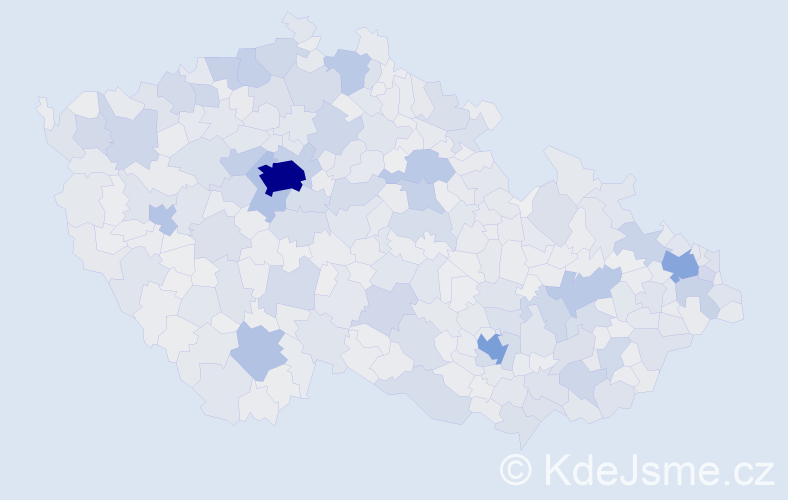 Jméno: 'Klára', počet výskytů 36492 v celé ČR