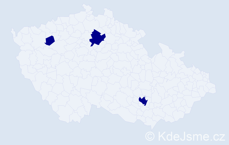 Jméno: 'Trong Ngu', počet výskytů 3 v celé ČR