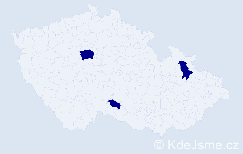 Jméno: 'Ilektra', počet výskytů 3 v celé ČR