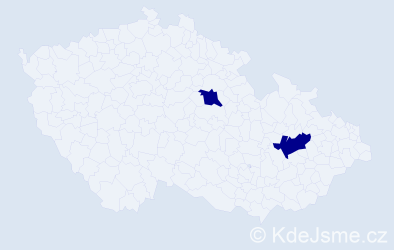 Jméno: 'Enčo', počet výskytů 2 v celé ČR
