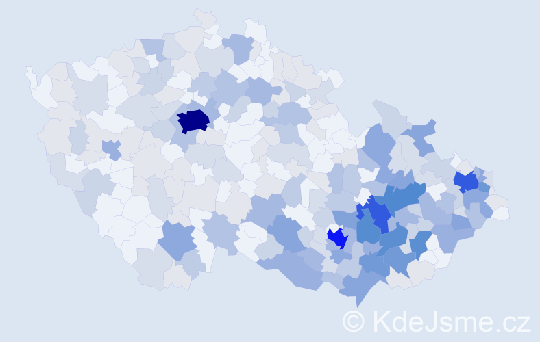 Jméno: 'Svatoslav', počet výskytů 661 v celé ČR