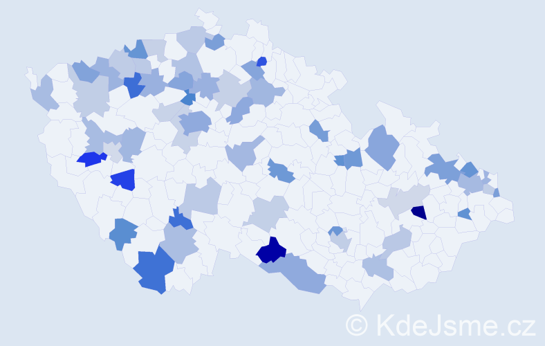 Jméno: 'Marion', počet výskytů 92 v celé ČR