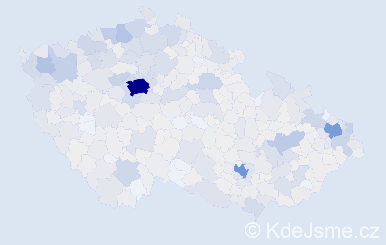 Jméno: 'Alexander', počet výskytů 2987 v celé ČR