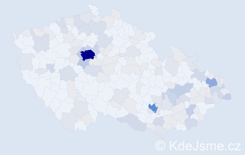 Jméno: 'Rafael', počet výskytů 289 v celé ČR