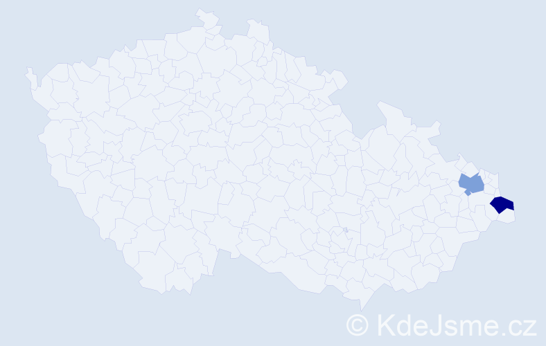 Jméno: 'Garifalia', počet výskytů 2 v celé ČR