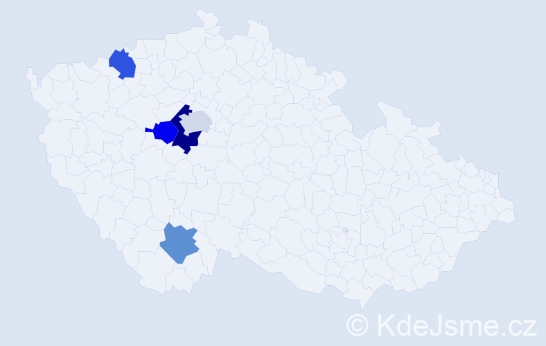 Jméno: 'Bülent', počet výskytů 6 v celé ČR