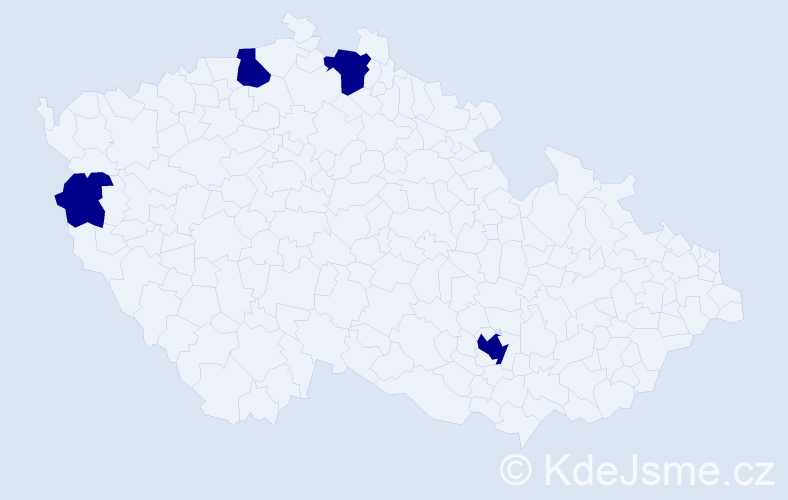 Jméno: 'Gelu', počet výskytů 4 v celé ČR