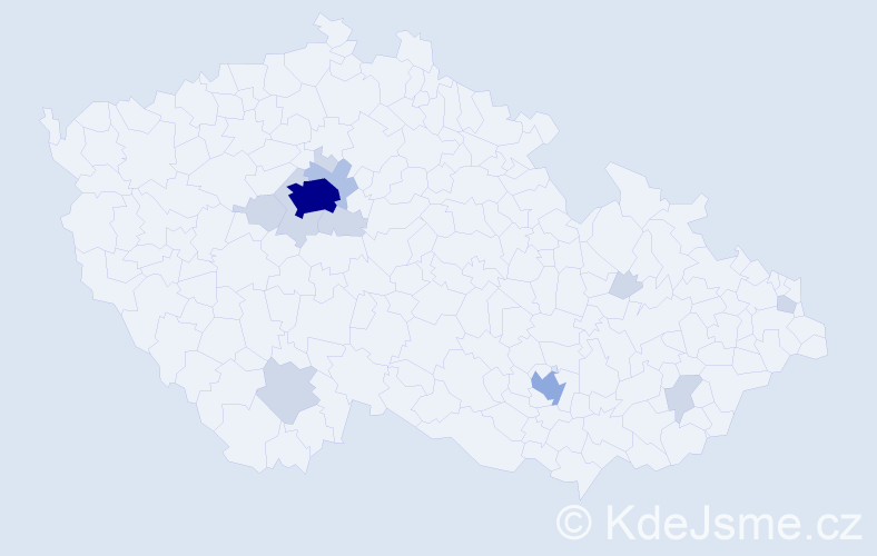 Jméno: 'Nebojša', počet výskytů 28 v celé ČR