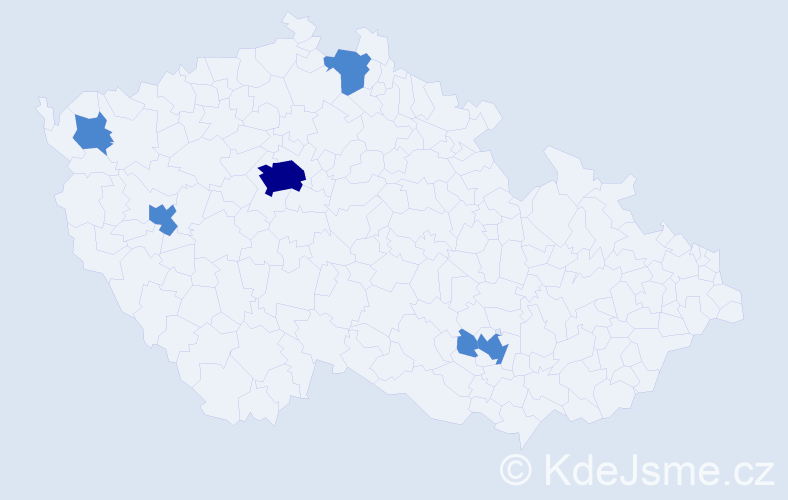 Jméno: 'Alin', počet výskytů 8 v celé ČR