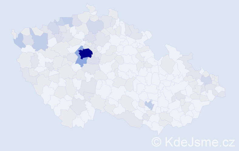 Jméno: 'Josefina', počet výskytů 245 v celé ČR