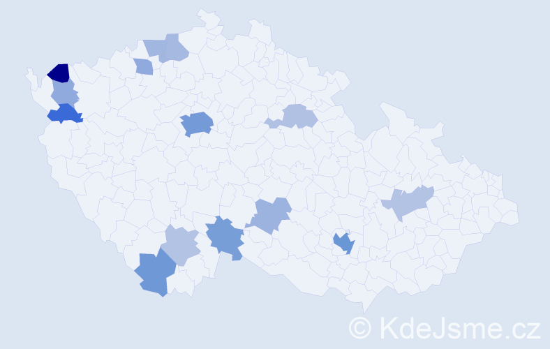 Jméno: 'Lana', počet výskytů 33 v celé ČR