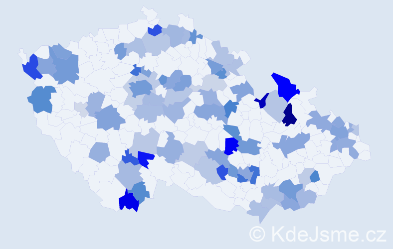 Jméno: 'Nika', počet výskytů 141 v celé ČR