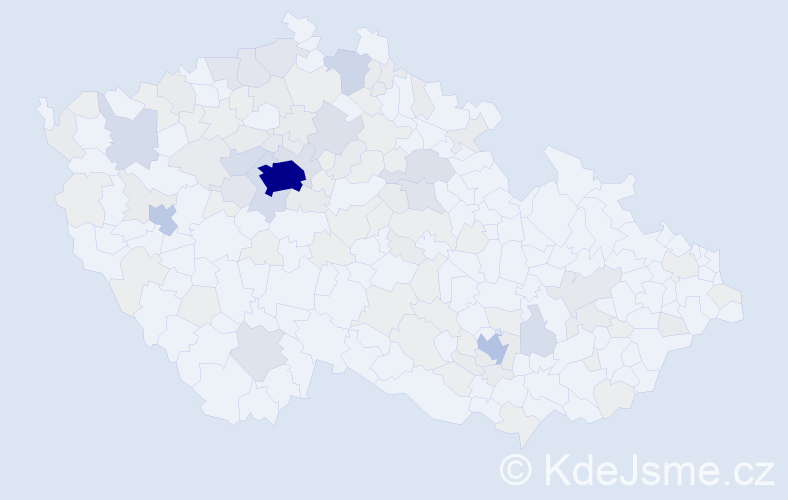Jméno: 'Vadym', počet výskytů 342 v celé ČR